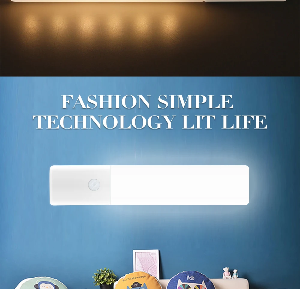 Светильник Mofweb с датчиком движения перезаряжаемый светодиодный Ночной