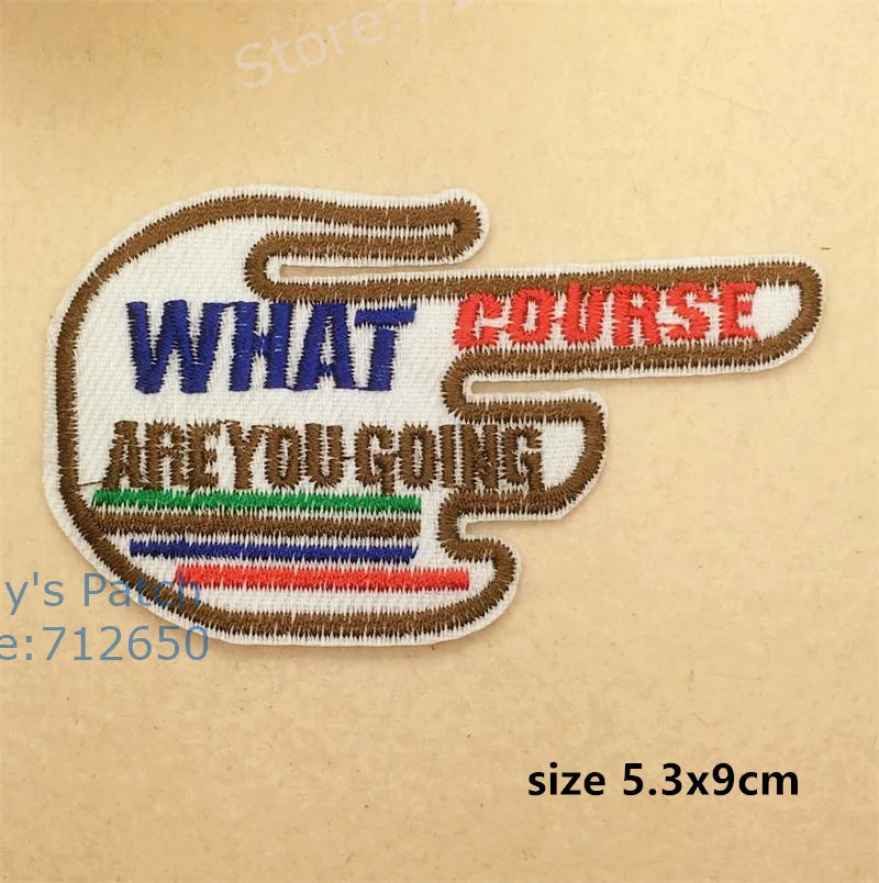 Новое поступление 10 шт. белые базовые слова embroideded Iron On sew on badge Патчи для одежды сумка для обуви аппликация аксессуар - Цвет: 10 pcs of style 3