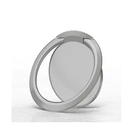 ultrathin Silver Роскошная металлическая розетка для мобильного телефона, универсальный держатель, вращение на 360 градусов, палец, кольцо, держатель, магнитный автомобильный кронштейн, подставка, аксессуары - Цвет: ultrathin Silver