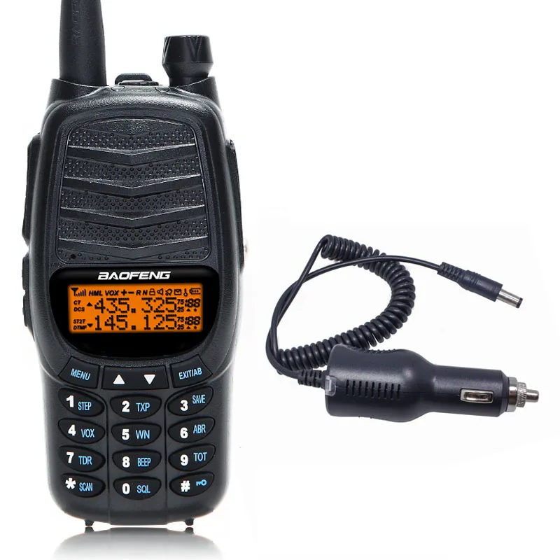 Baofeng UV-X9 Plus 10 Вт мощная портативная рация Тройная 10 Вт/4 Вт/1 Вт двойная PTT VHF/UHF Двухдиапазонная 10 км портативная ветчина - Цвет: black addcar charger