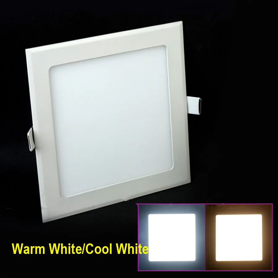 

Ultra Thin Led Panel Downlight 3w 4w 6w 9w 12w 15w 25w Square LED Ceiling Recessed Light AC85-265V LED Panel Light SMD2835