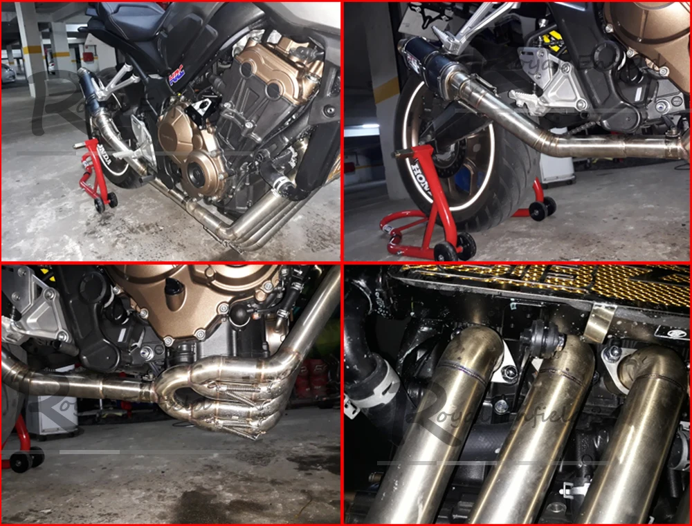 ID 51mm For HONDA CBR650F Motorcycle CBR 650F Exhaust Middle Link Pipe Stainless Steel Motorbike Muffler Mid | Автомобили и