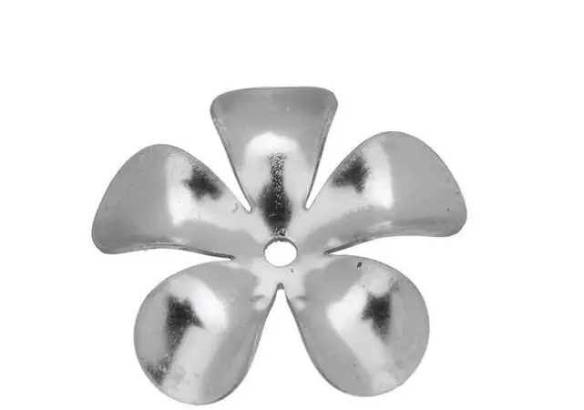 silver tone 100 шт./лот, нержавеющая сталь, цветок, бусина, крышка 6 мм, 9 мм, 14, торцевая заглушка, мм, разъем для DIY, серьги, материалы для изготовления ювелирных изделий, поставщик - Цвет: silver tone