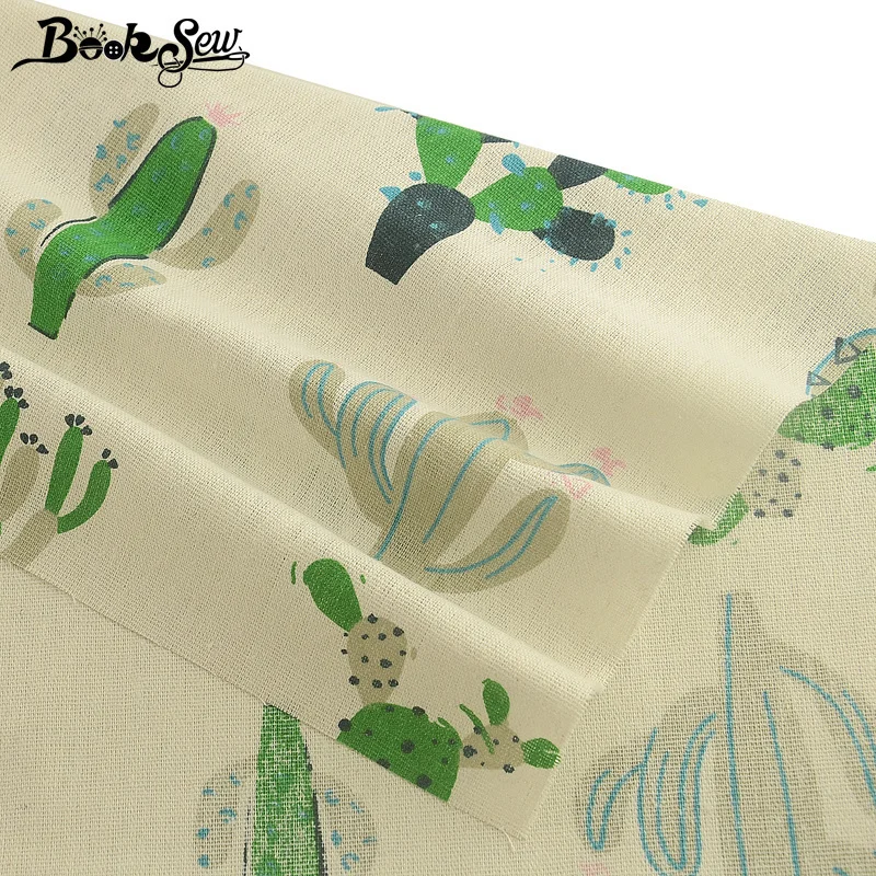 Booksew Telas Por Metro хлопковая льняная ткань Анкара бежевая Лоскутная шитая штора Tecido