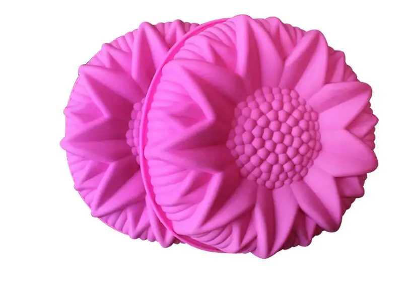 1 шт. силиконовая форма для выпечки в виде подсолнуха|big silicone cake mold|pastry mouldsbig |