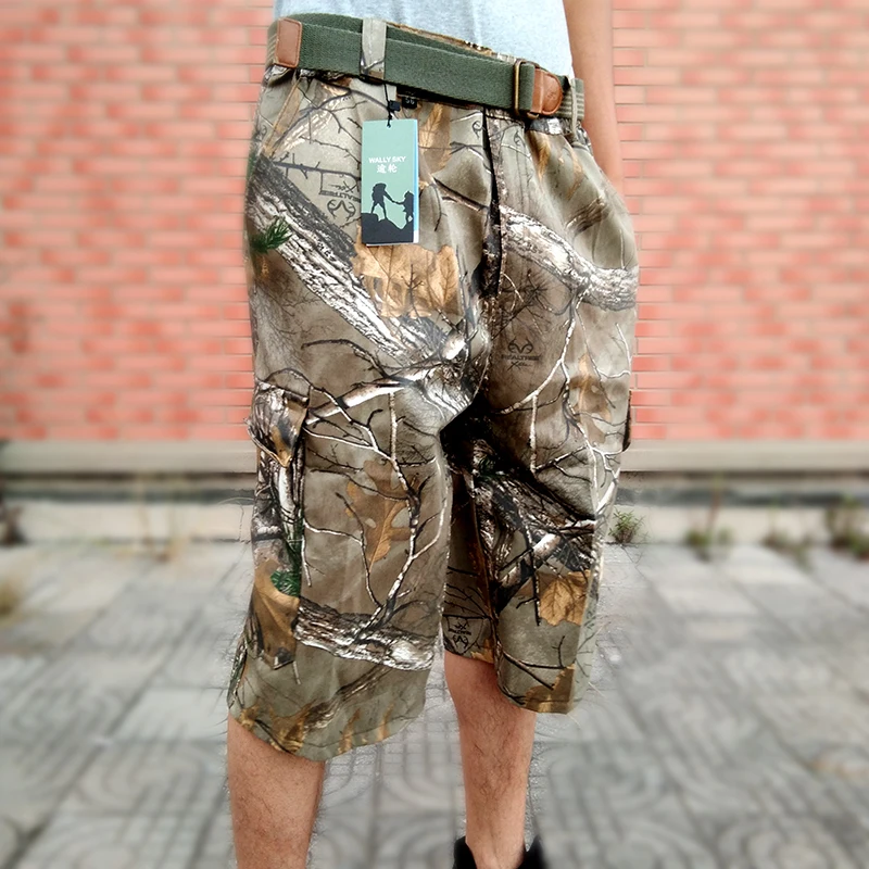 Summer Outdoor Sports Men's Sniper Tactical Bonic Hunting Camouflage Shorts Fishing Camping Hiking Cargo Plus Size | Спорт и