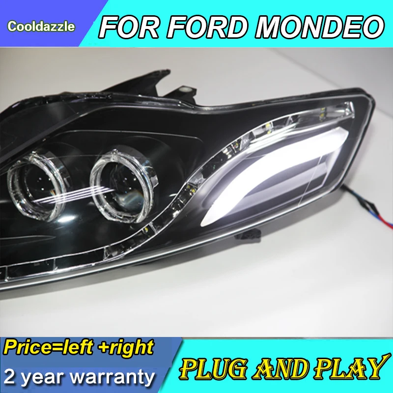 Светодиодный движущийся Поворотный Светильник для FORD Mondeo светодиодный фар 2007 2008