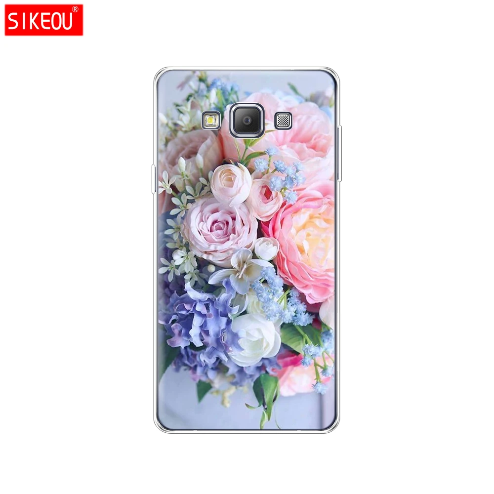 61806 Силиконовый чехол для Samsung Galaxy A3 A3 A5 A7 A500 A510 A520 A300 A310 A320 A700 A710 A720 и изображениями красочного цветка розы пиона - Цвет: 61806