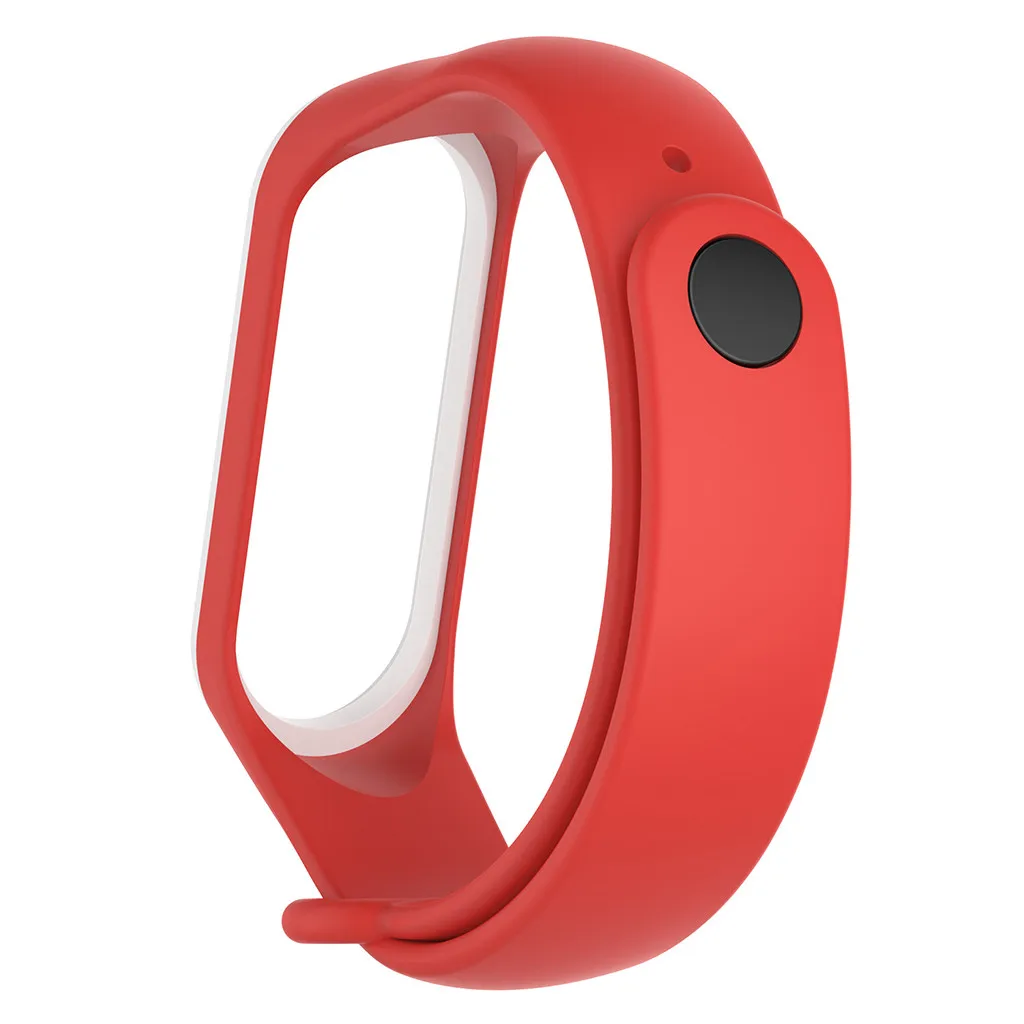 Ремешок Correa для Xiaomi Mi Band 4 спортивный мягкий силиконовый двухцветный браслет