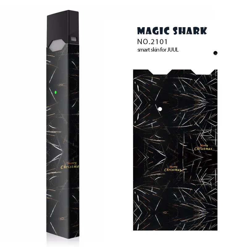 Magic Акула Счастливого Рождества наступает зима черепа панк E наклейка на сигарету