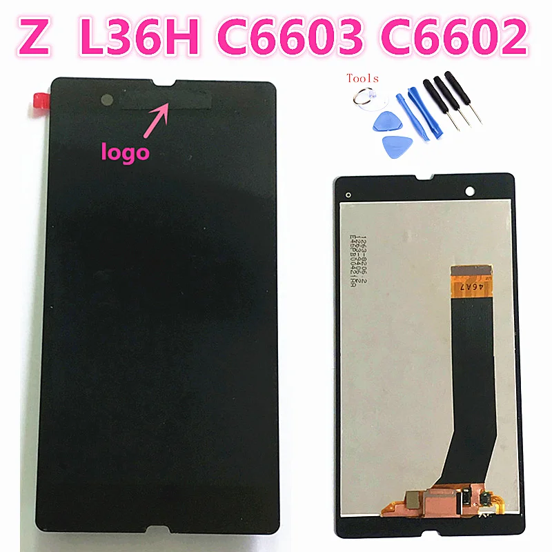 Сенсорный ЖК экран для Sony Xperia Z L36h дисплей C6601 C6606 C6603 C6602 C660x с рамкой дигитайзер
