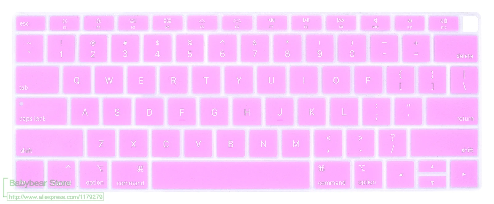 Силиконовый чехол для клавиатуры с защитой кожи на английском языке Apple MacBook Air 13