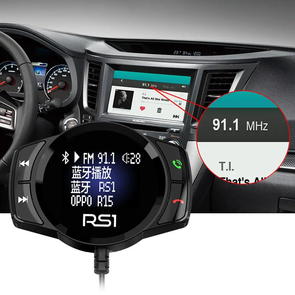 Bluetooth Charger Car FM Modulator Stereo AUTO MP3 Player Audio Adapter FM Transmitter Quick Charger Support U Disk