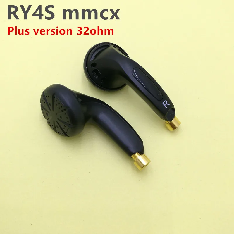 RY4S mmcx интерфейс вкладыши 15 мм качество музыки звук HIFI наушники(MX500 стиль наушников) 3,5 мм 300ohm - Цвет: RY4S Black mmcx plus