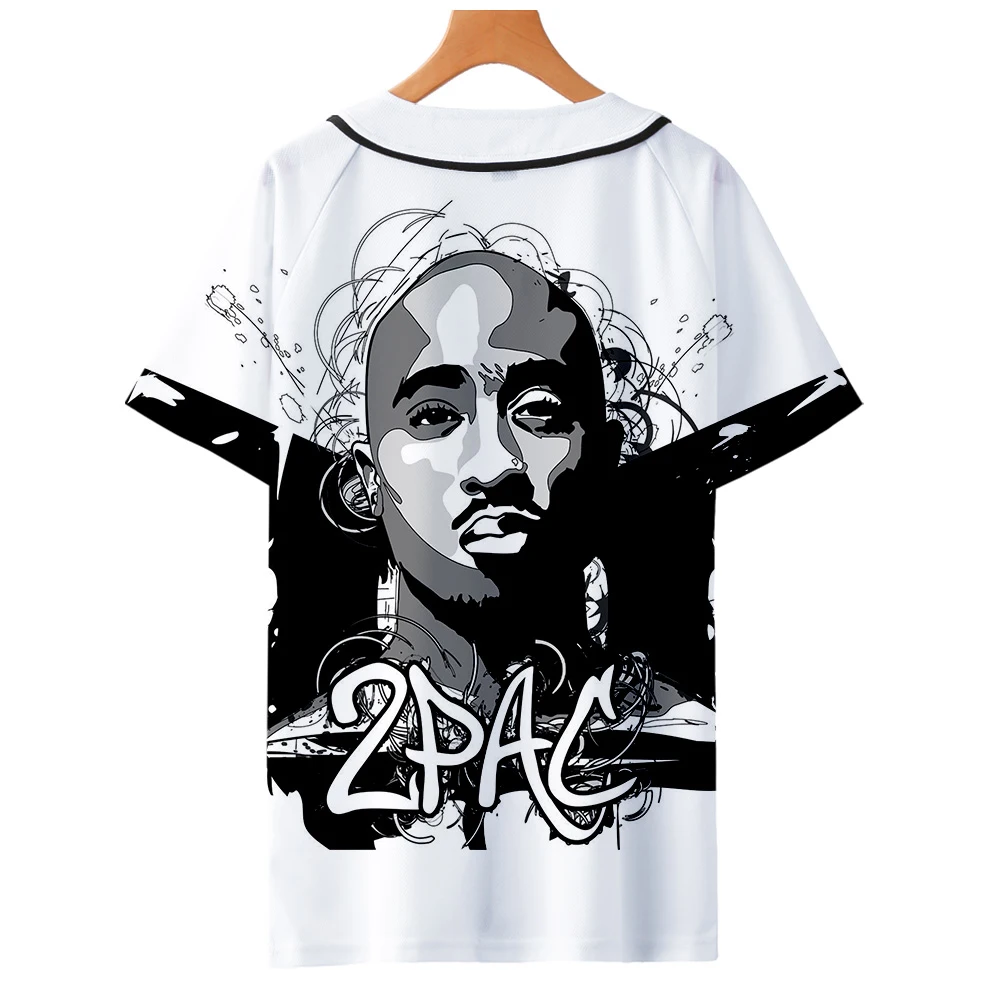 Р. И. П. Американский рэпер 2Pac Tupac Amaru Shakur 3D печать с коротким рукавом бейсбольная
