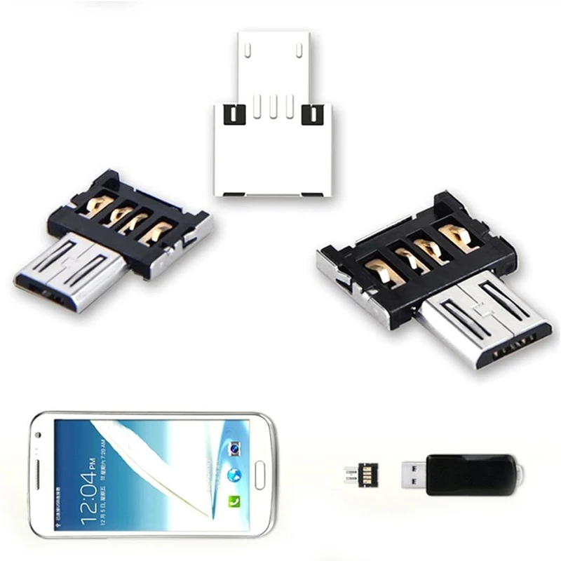 Адаптер Micro USB OTG коннектор Мини адаптер для смартфона Android планшета USB|Переходники