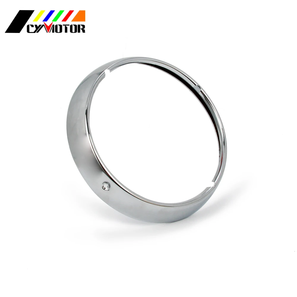 Motorcycle Accessories 7 inch Chrome Headlight Trim Ring For Harley Davidson Touring Road King Glide Street and Tri | Автомобили и