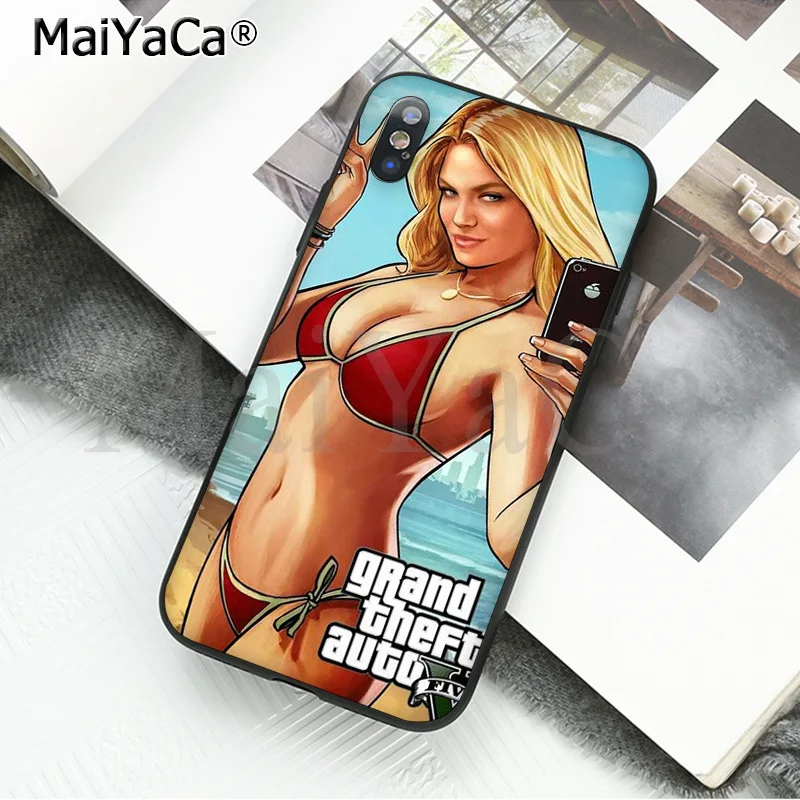 A3 MaiYaCa rockstar gta 5 Grand Theft новое поступление черный чехол для телефона для Apple iPhone 8 7 6 6S Plus X XS MAX 5 5S SE XR - Цвет: A3