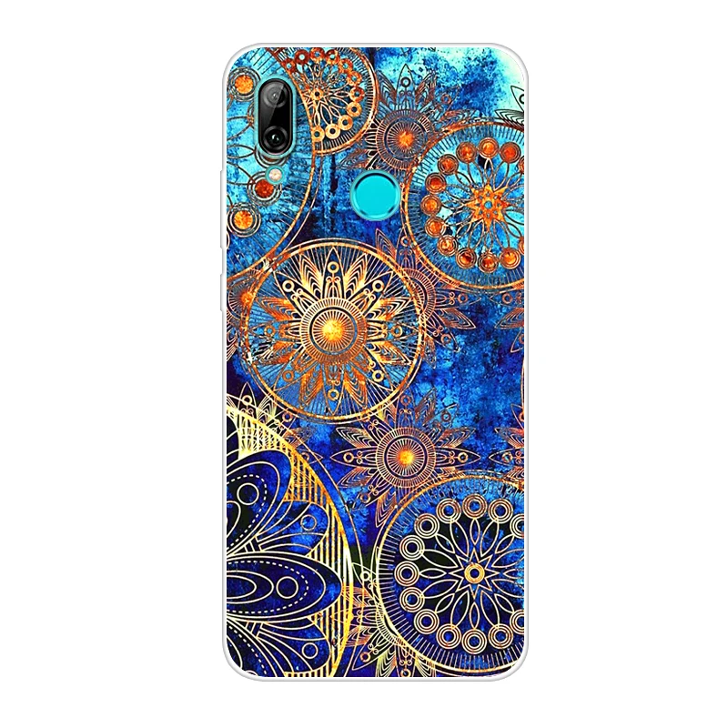 Чехол для Huawei P Smart 2019 6 21 дюймов прозрачный ТПУ с рисунком силиконовые чехлы