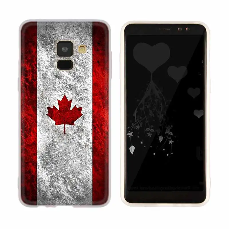 3D чехол с канадским флагом и кленовыми листьями для Samsung Galaxy A8 A6 Plus A9 A5 A3 A7 2018 2017 2016