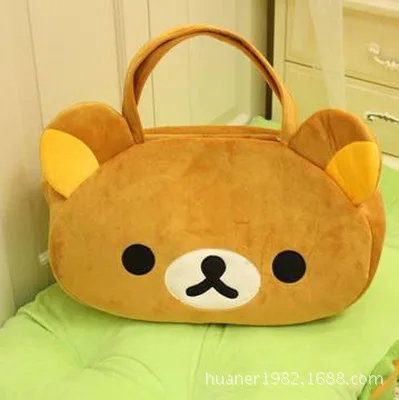 Милая сумка с медведем плюшевая коричневого и бежевого цвета высокое качество|bag