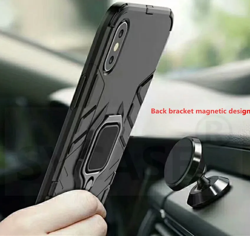 SYCASE Armor case For xiaomi Mi Max2 mobile phone anti-fall bracket ring iron man TPU + PC fully enclosed |