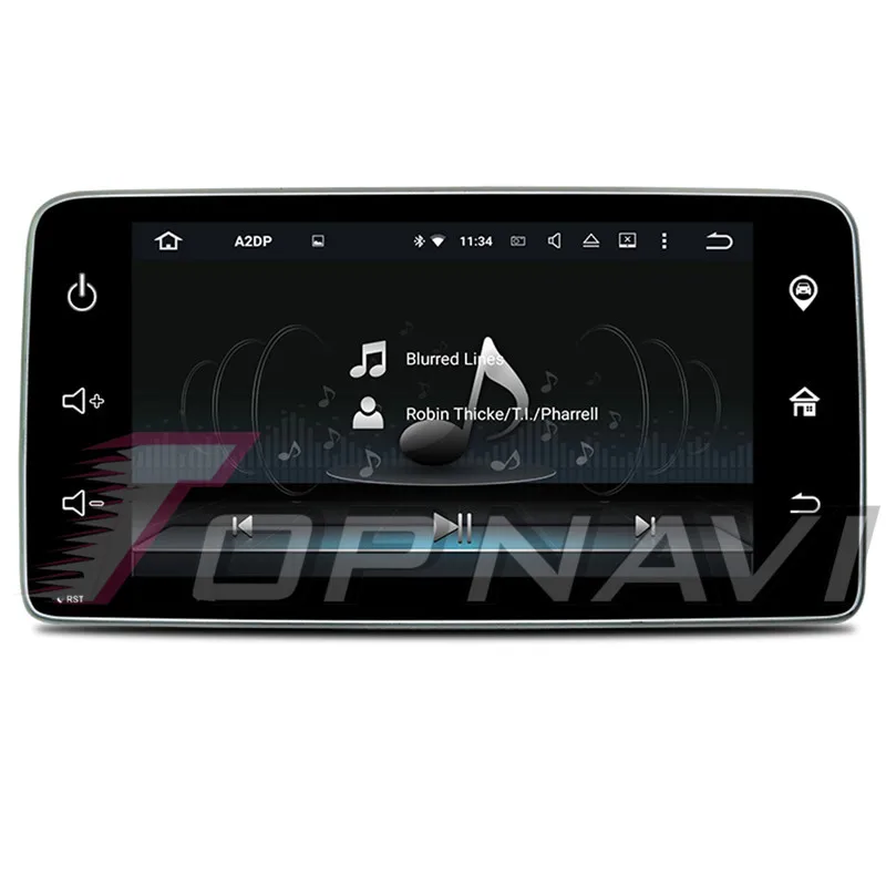TOPNAVI Android 8 0 Octa Core автомобильный gps навигации для Benz Smart 2015 10 стерео проигрыватель