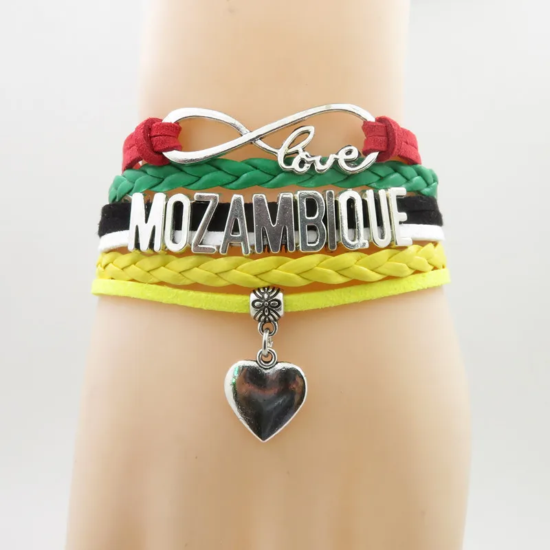 fashion love mozambique Bracelet heart Charm country bracelets &amp bangles | Bracelets