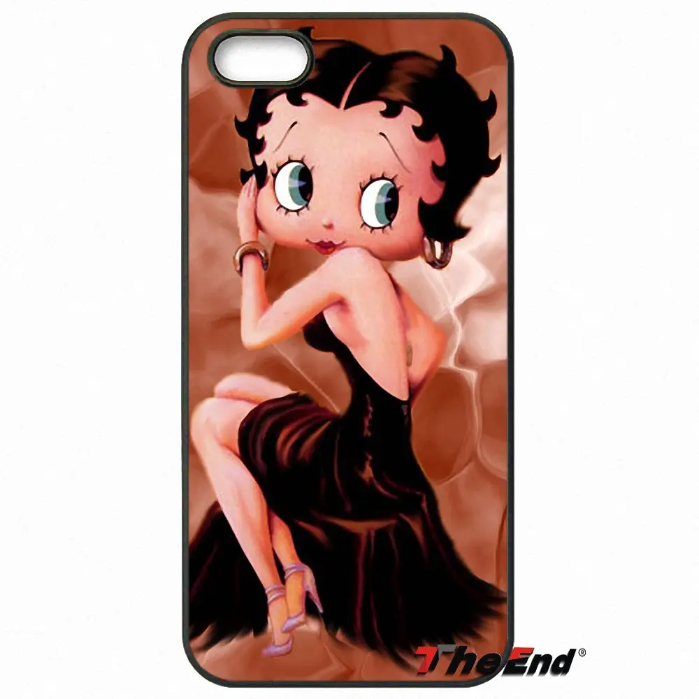 Для iPhone X 4 4S 5 5C SE 6 S 7 8 плюс Galaxy J5 J3 A5 A3 2016 s5 S7 S6 край сексуального Betty Boop телефон Coque