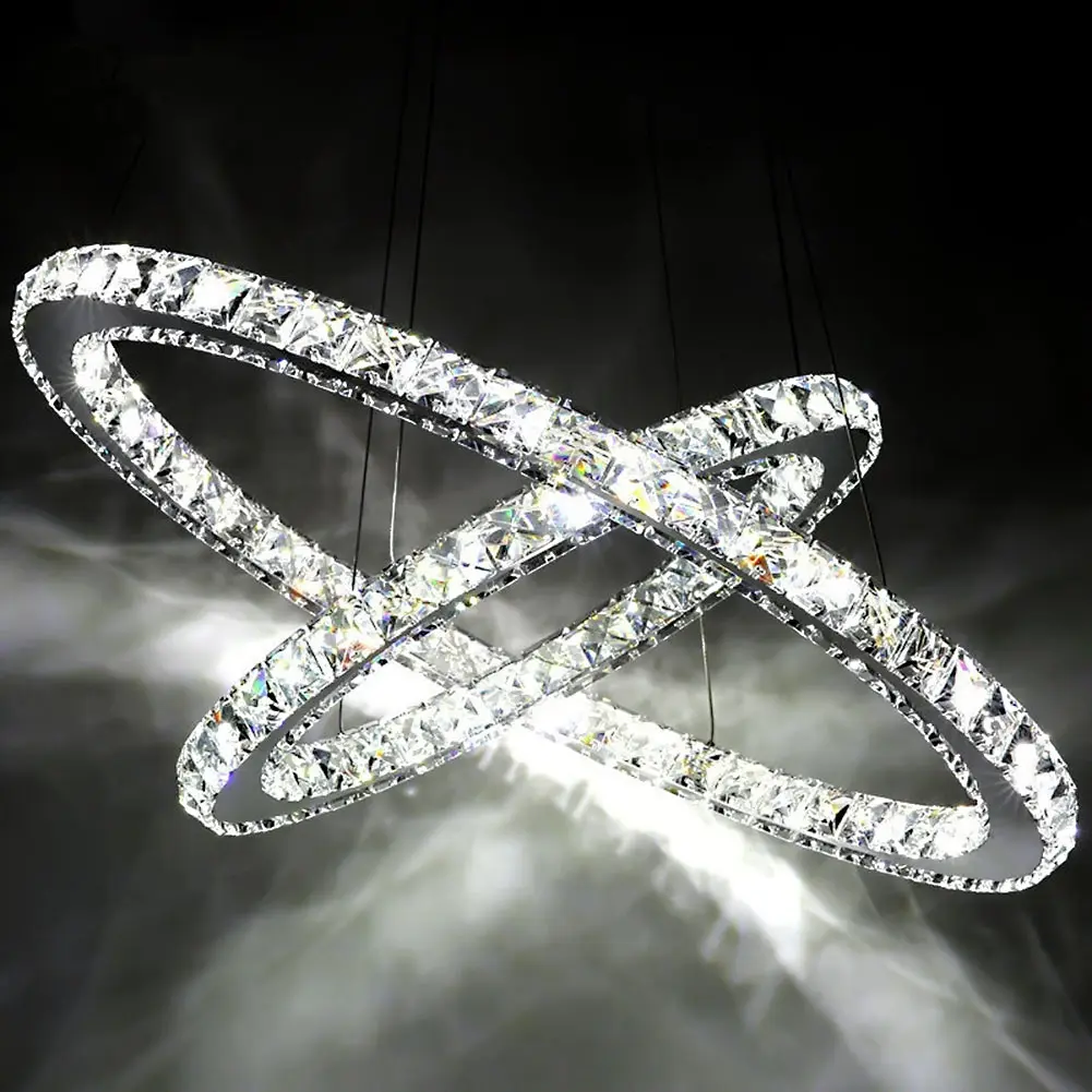 luminaire suspendu Modern LED Crystal Chandelier Lights For Diving Room Cristal Lustre Pendente Lighting Pendant Hanging Fixture | Лампы и