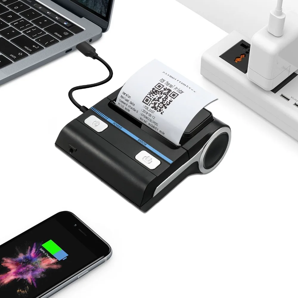 Meihengtong термопринтер POS Bluetooth Android 80 мм Термопринтер портативный беспроводной печатная машина MHT-P8001