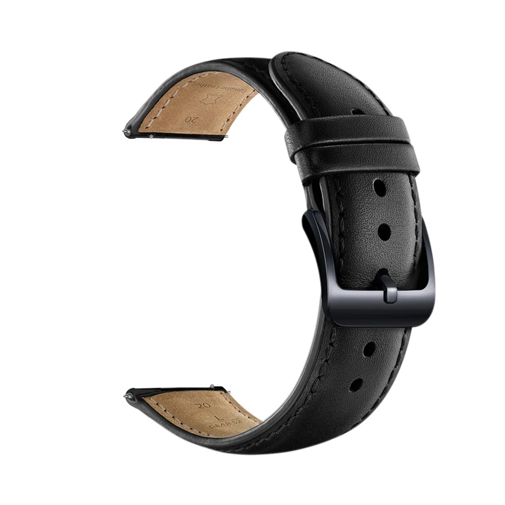 20 мм наручный ремешок для наручных часов для Huami Amazfit Новинка; натуральная кожа; ремешок для samsung Шестерни спортивные S2 классический huawei часы 2 ремешки наручных часов