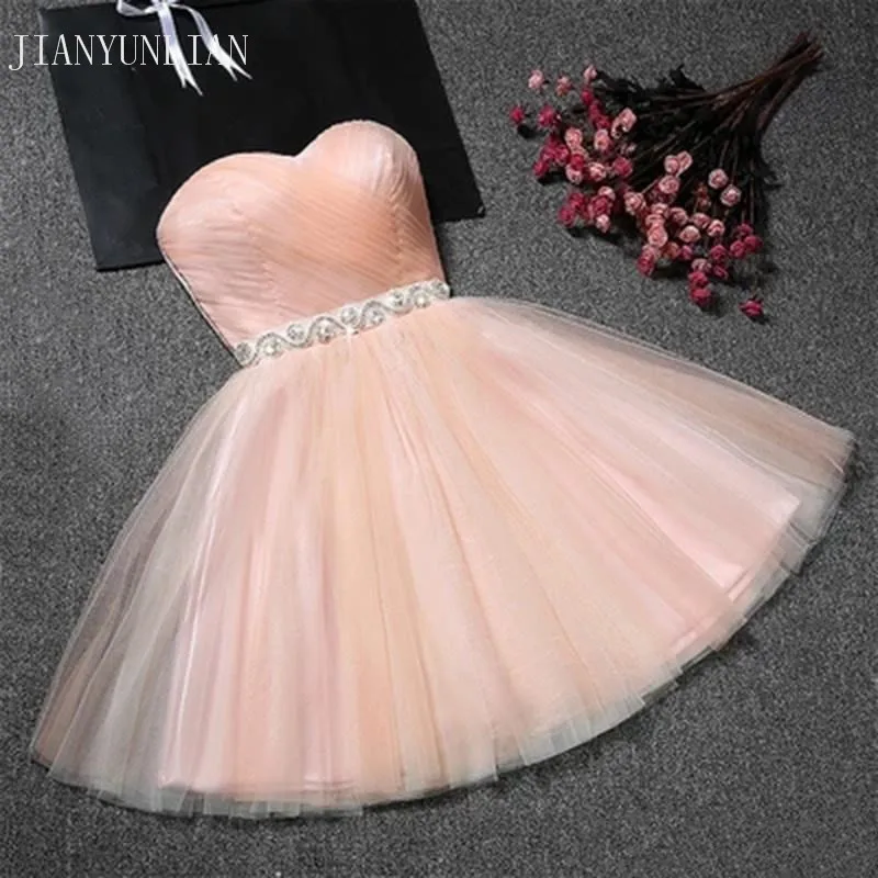 Реальный образец Дешевое мини платье для вечерние сексуальные розовые короткие