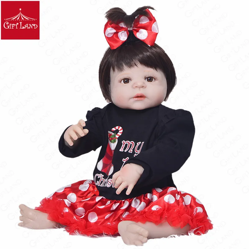 57 см открыть средства ухода для век Reborn Baby Doll игрушка ручной работы Мягкие