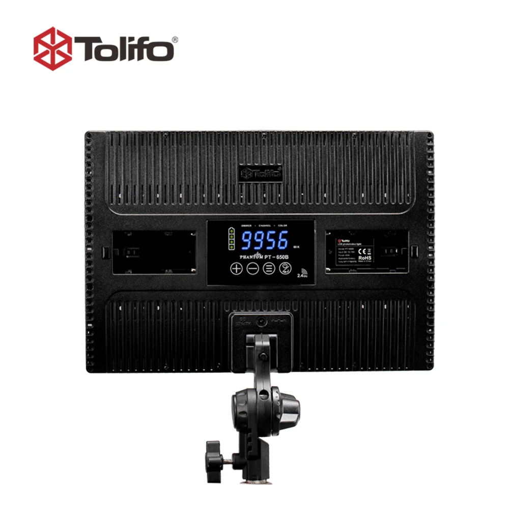 Tolifo PT 650B двухцветсветодиодный Светодиодная панель для видеосъемки со