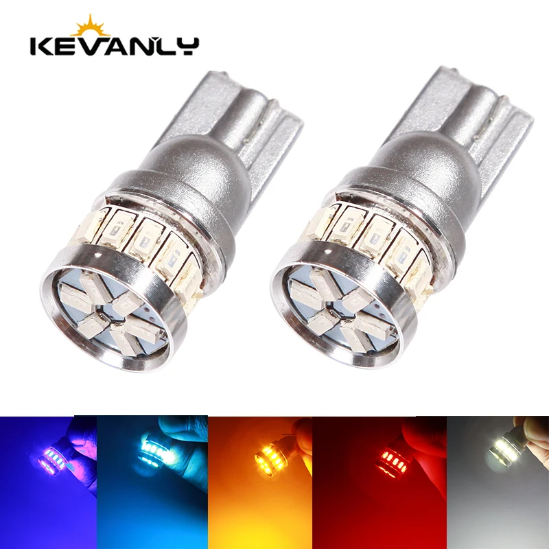KEVANLY 1 шт. W5W Led T10 Светодиодные лампы Canbus 18SMD для автомобиля парковочное положение