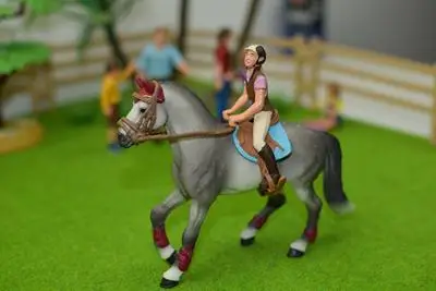ПВХ фигурка модель женщина всадник + лошадь игрушка|Игровые фигурки и