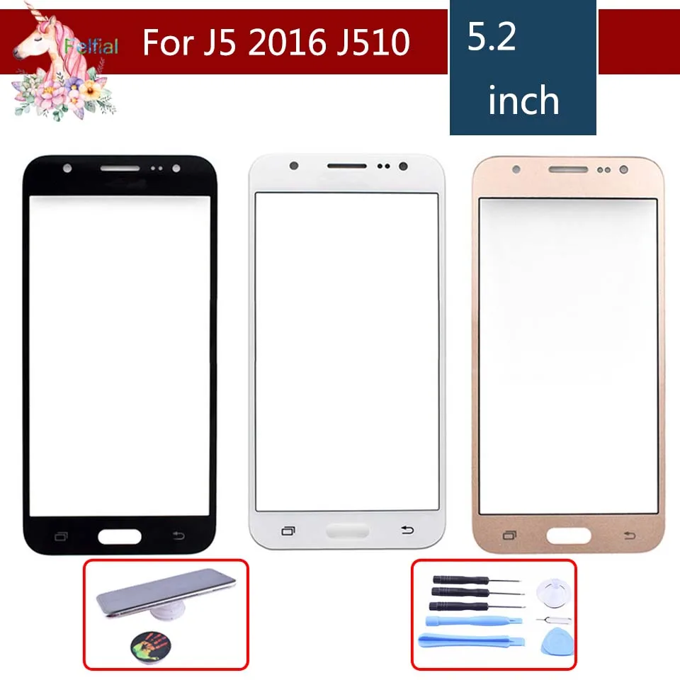 10 шт./лот для Samsung Galaxy J5 2016 j510 J510F J510FN J510M J510H SM-J510F сенсорный экран передняя панель стеклянная линза Внешний ЖК-дисплей 10 шт./лот для Samsung Galaxy J5 2016 j510 J510F J510FN J510M J510H SM-J510F сенсорный экран передняя панель стеклянная линза Внешний ЖК-дисплей