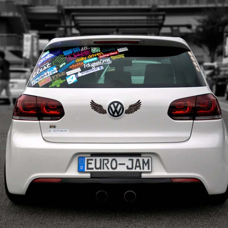 Светоотражающая виниловая наклейка ангельские крылья 5 видов 2 цвета|car stickers