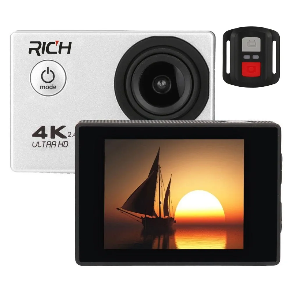 Оригинальная Экшн камера 4K F60/F60R дистанционное управление Wi Fi 2 0 ЖК дисплей 170D Len