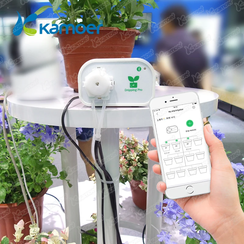Автоматическая система полива цветочных горшков Kamoer с Bluetooth используемая для