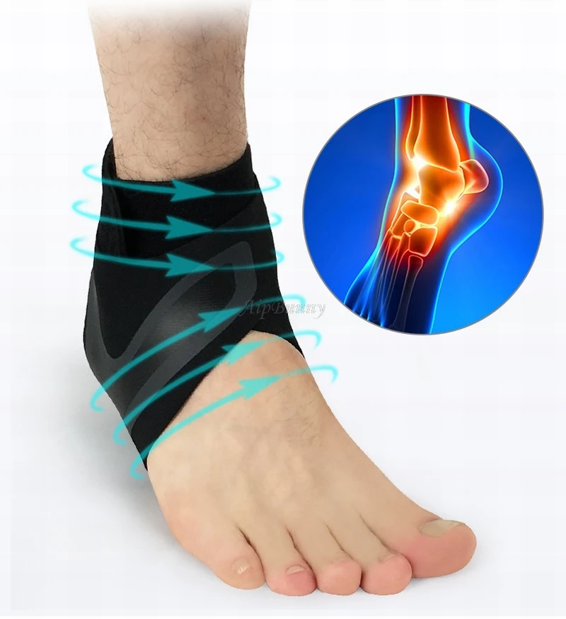 1 шт. Pressurizable Спорт Баскетбол лодыжки Поддержка футбол волейбол Запуск Jogger Брейс