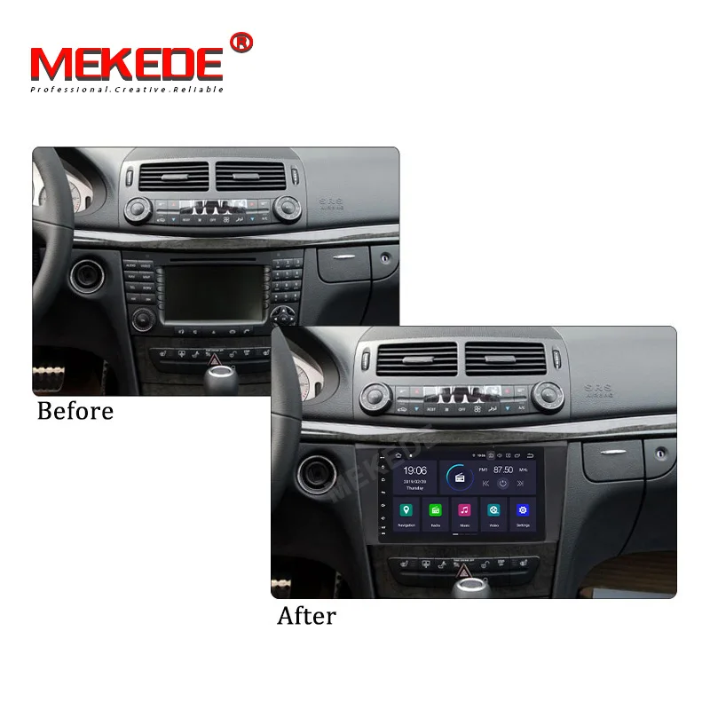 MEKEDE DSP ips 4G Android 9,0 автомобильный dvd-плеер для Mercedes Benz E-class W211 E200 E220 E300 E350 E240 E270 E280 класс CLS W219