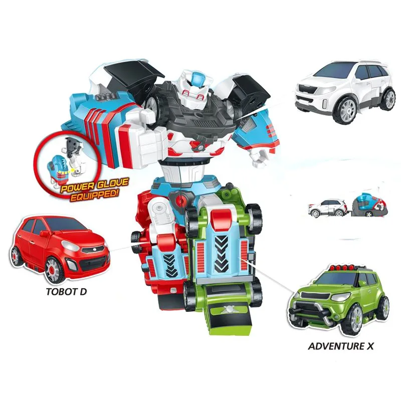 Автомобиль робот игрушки черный Tobot 4 в 1 Трансформация Робот 4 автомобиль сливается Деформация Модель коллекционные игрушки детские рождественские подарки - Цвет: NO BOX