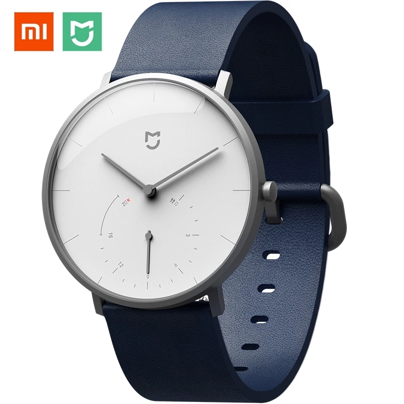 Оригинальные кварцевые часы Xiaomi Mijia с двойным циферблатом, водонепроницаемые умные часы с интеллектуальным напоминанием, Bluetooth 4,0 для Android IOS