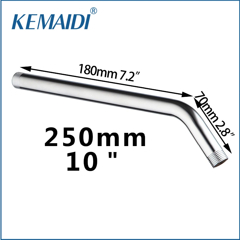 

KEMAIDI Stainless Steel Chrome tubo de chuveiro Rain Shower Extension Pipe 5621-25 Shower Arm for Shower Head Wall Mount