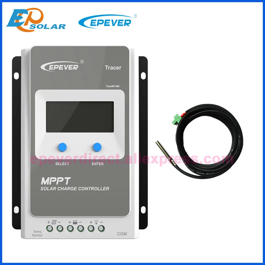 EPEVER MPPT 10A Tracer Солнечный Контроллер заряда 12 в 24 В lcd EPEVER солнечная панель регулятор заряда батареи Tracer 1210an Tracer 1206an - Цвет: with Sensor