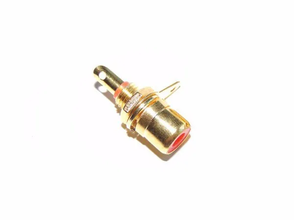 

200pcs Gold plated RCA Phono Chassis Panel Mount Female Socket adapter