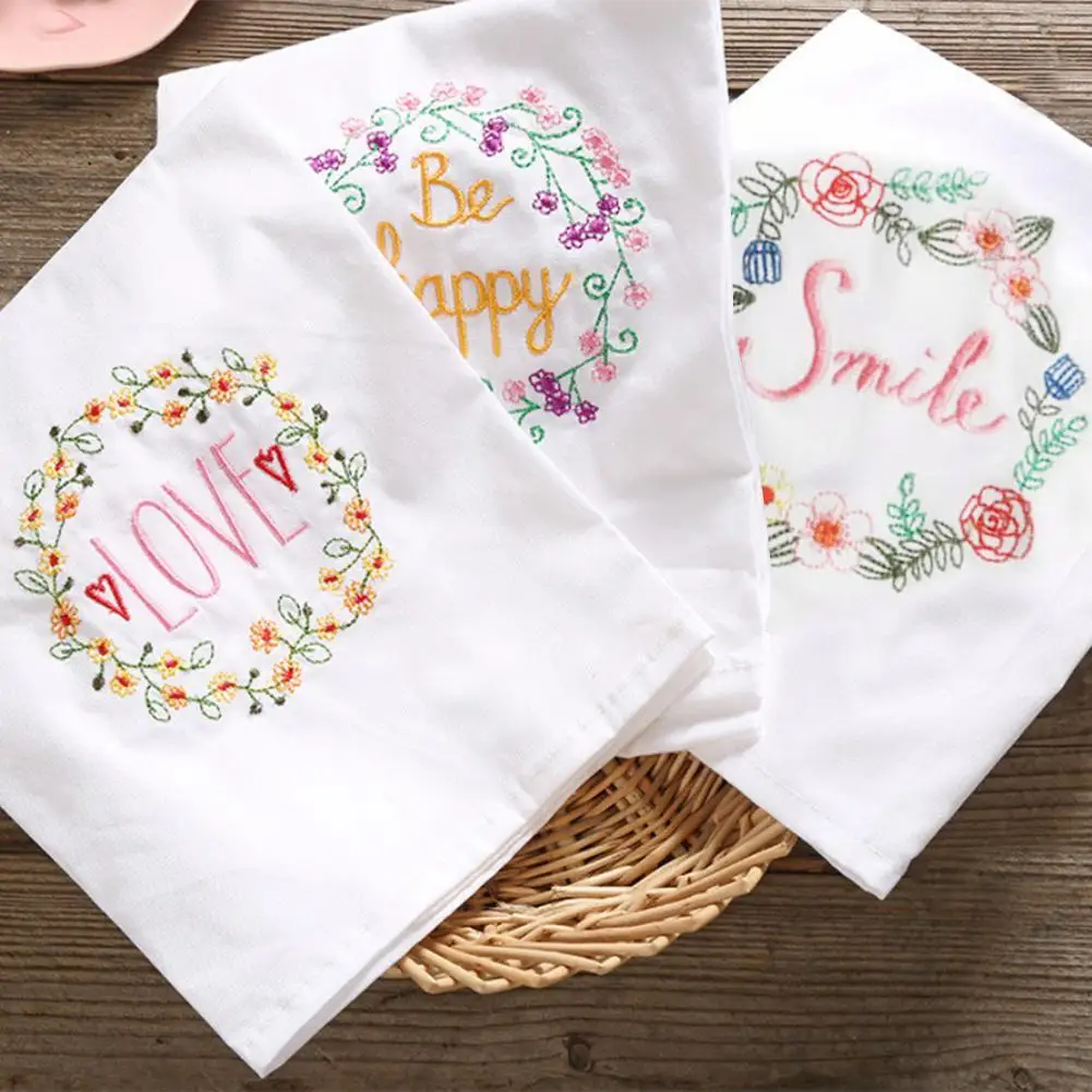 Вышивка свадебные салфетки абсорбирующий хлопок лаконичный высококлассный