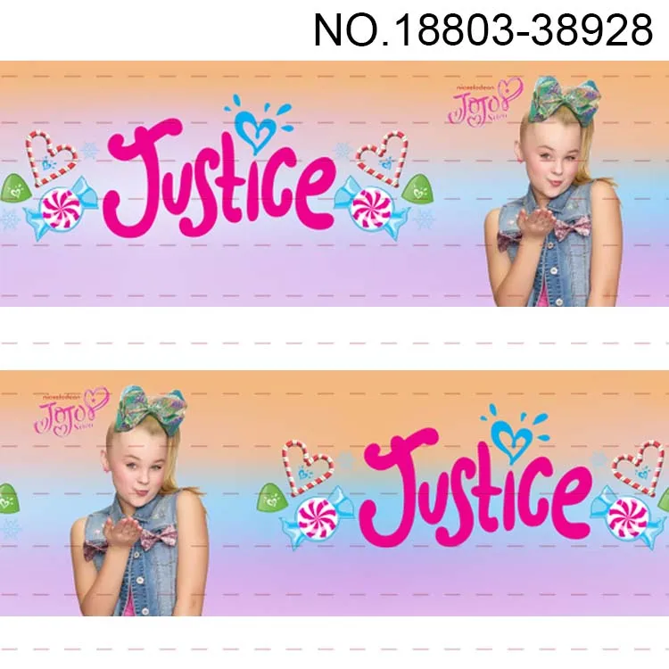 10 ярдов-Различные размеры-мультяшная корсажная лента с принтом JOJO girl-мультяшная